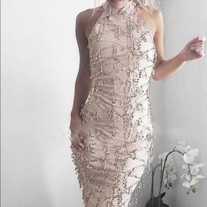 NWOT Long Sequin Gown Dress